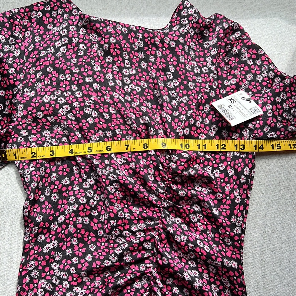New Zara Ruched Dress Blogger Fav - Picture 2 of 10